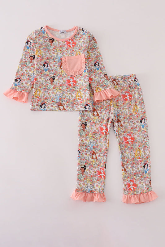 Princess Floral Pajamas Set
