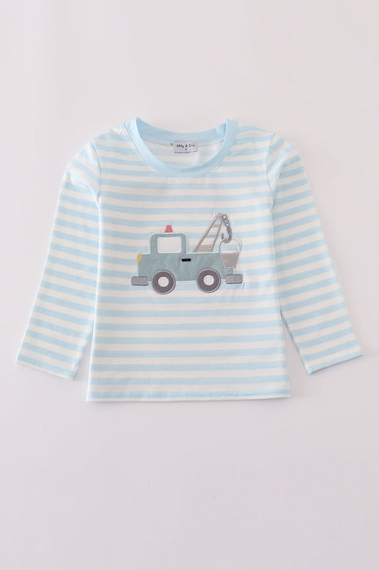 Blue Crane Applique Shirt
