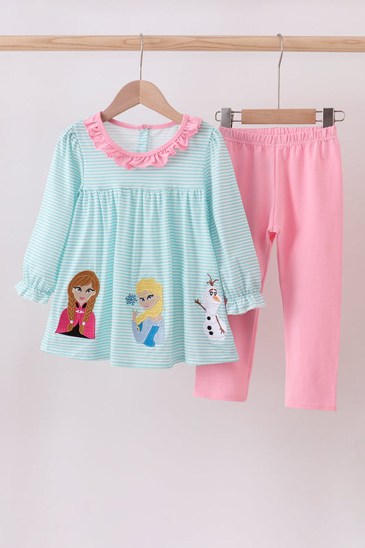 Embroidered Frozen Pant Set