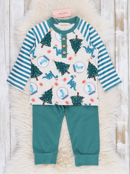 Dinosaurs & Evergreens Raglan Outfit