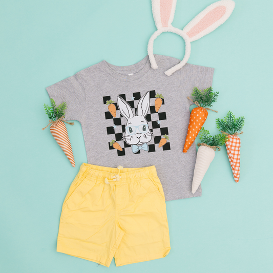 Boy Checkered Bunny Shirt