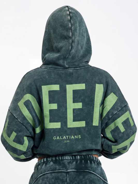 GLO Kingdom Essential Hoodie - Snow Wash - Eden