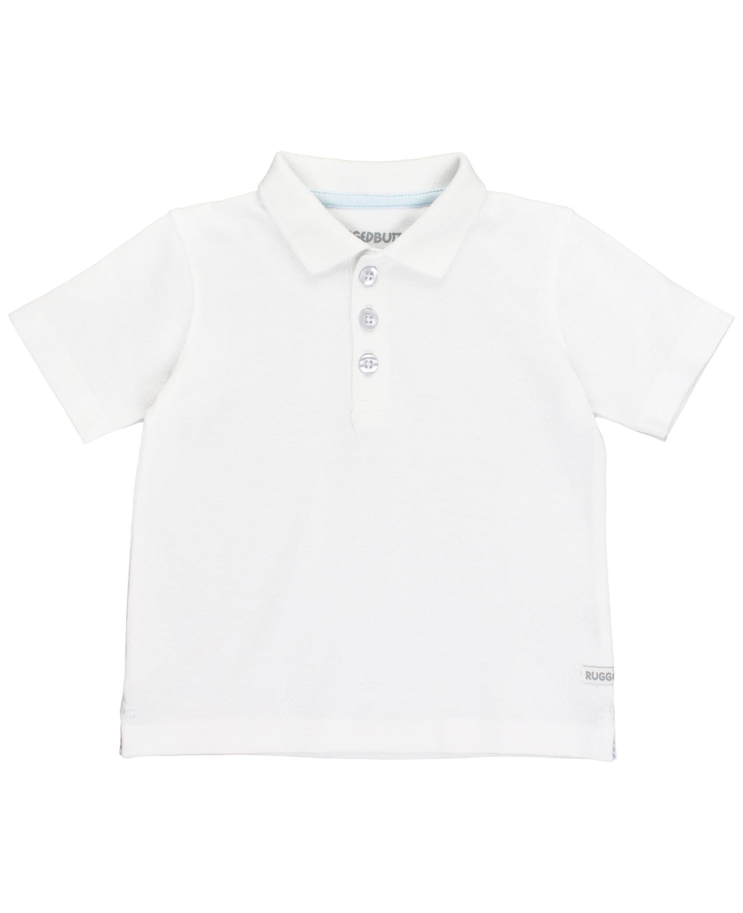 RB Boy White Pique Polo 3