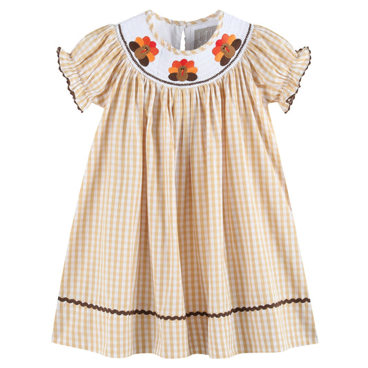 Turkey Smocked Bishop Dress