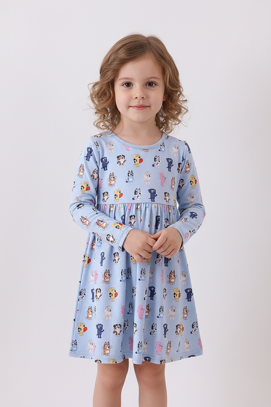 Bluey Characters Bamboo Dress