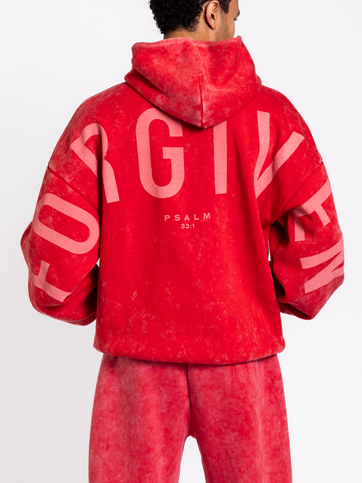 GLO Kingdom Essential Hoodie - Snow Wash - True Red
