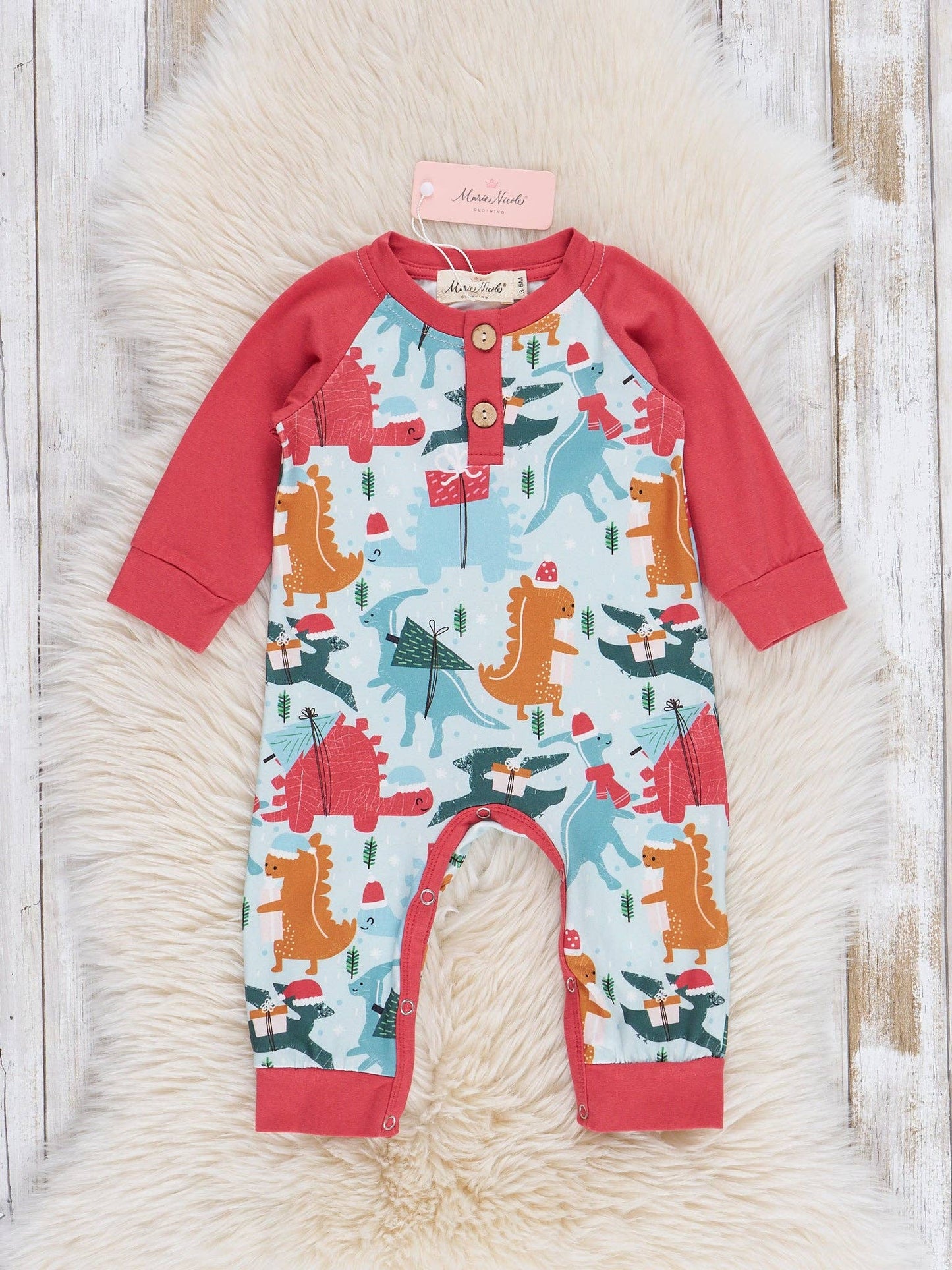 Holiday Dinosaurs Romper