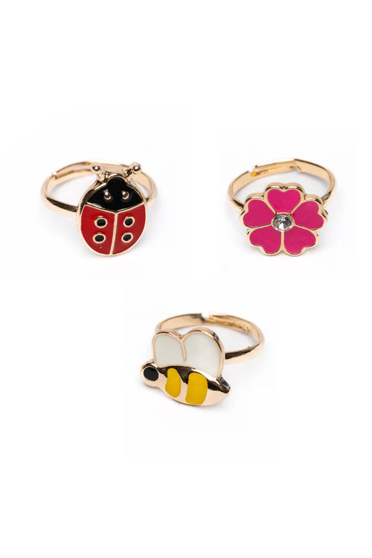 Ladybug 3 Ring Set