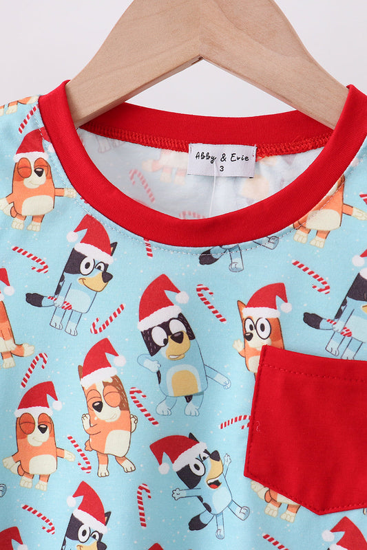 Bluey Christmas Pajama Set