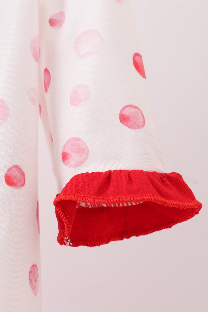 Red Polka Dot Minnie Applique Romper