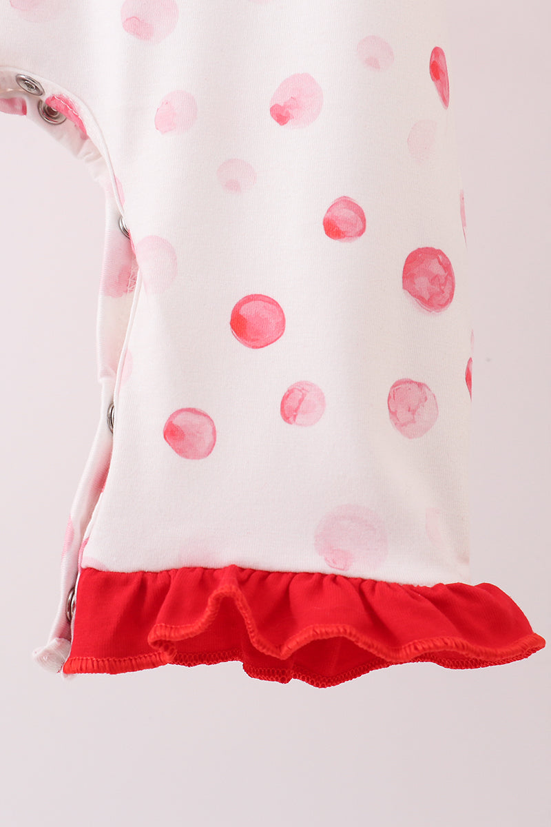 Red Polka Dot Minnie Applique Romper