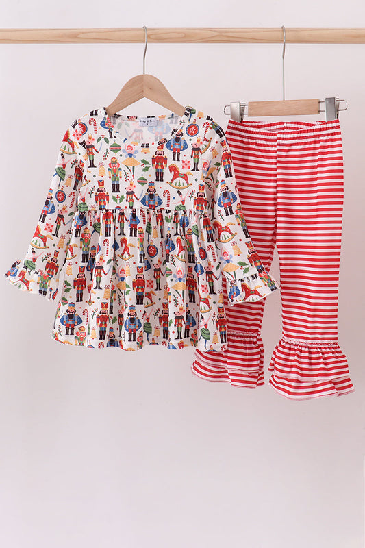 Red Nutcracker Pants Set