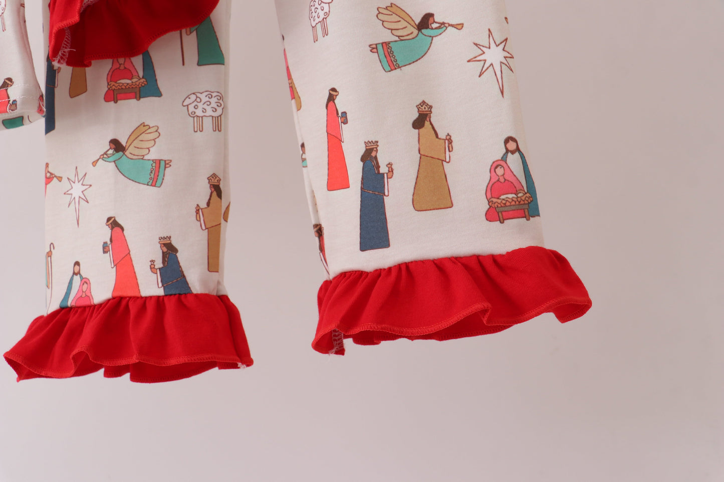 Nativity Ruffle Pajamas Set