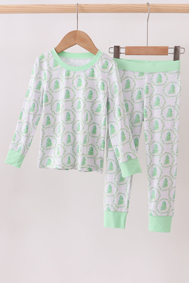 Christmas Tree Bamboo Pajama Set
