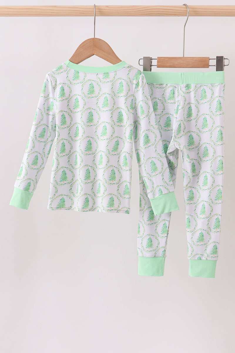 Christmas Tree Bamboo Pajama Set