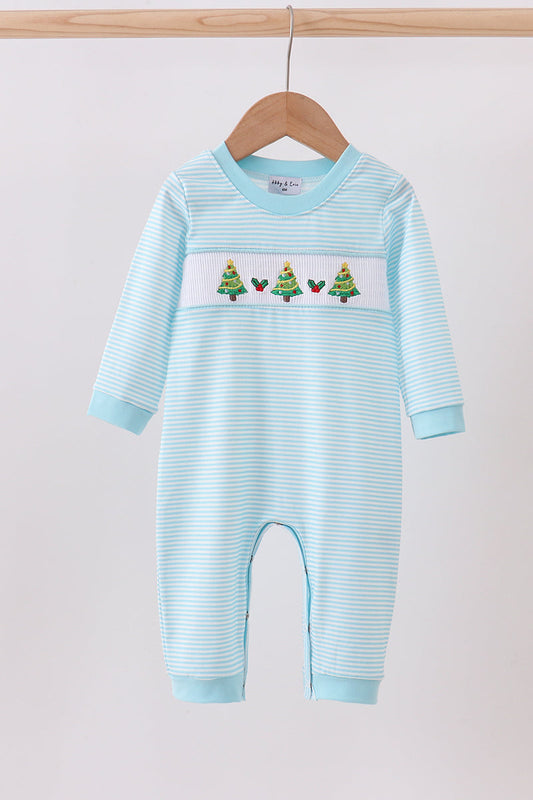 Smocked Christmas Tree Romper