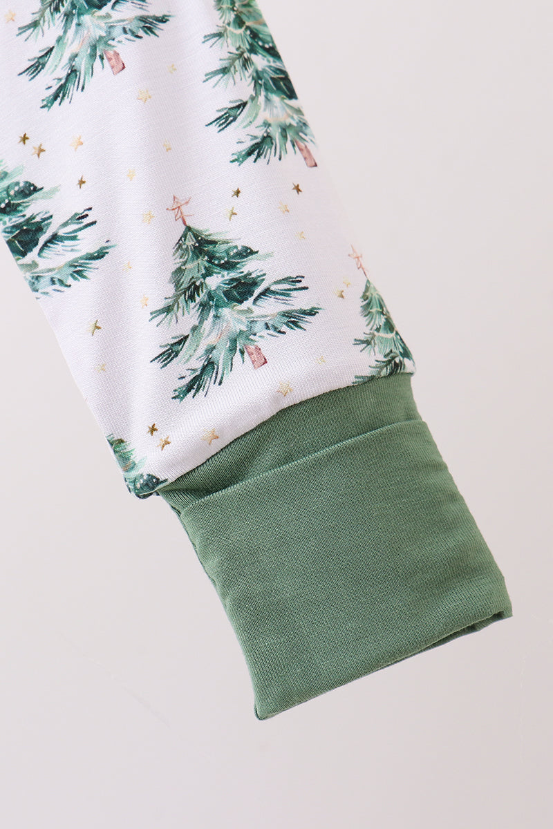 Christmas Tree Bamboo Zipper Pajamas