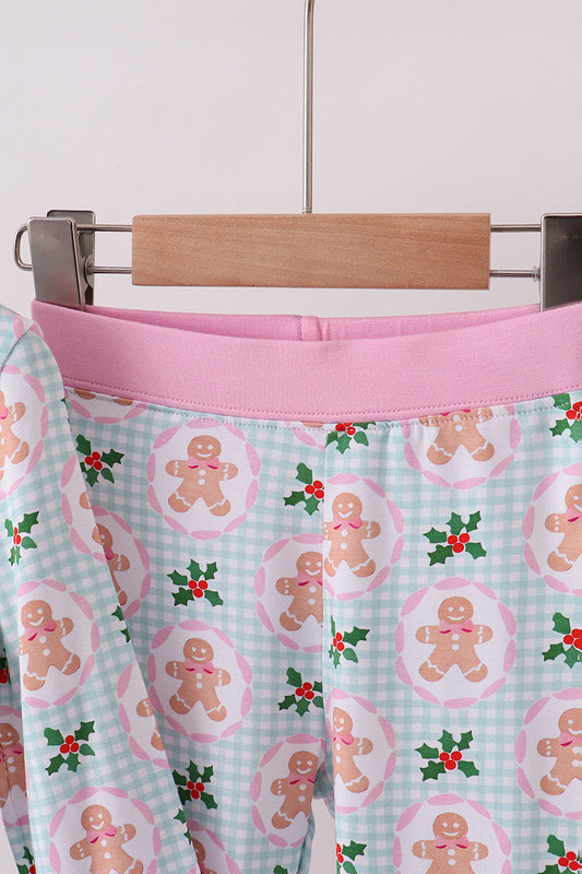 Pink Gingerbread Bamboo Pajama Set