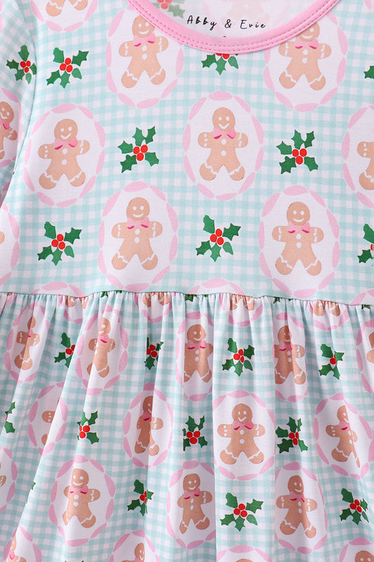 Pink Christmas Tree Bamboo Dress