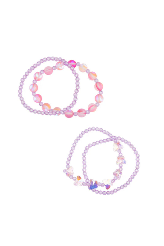 Shimmering Butterfly Bracelet Set