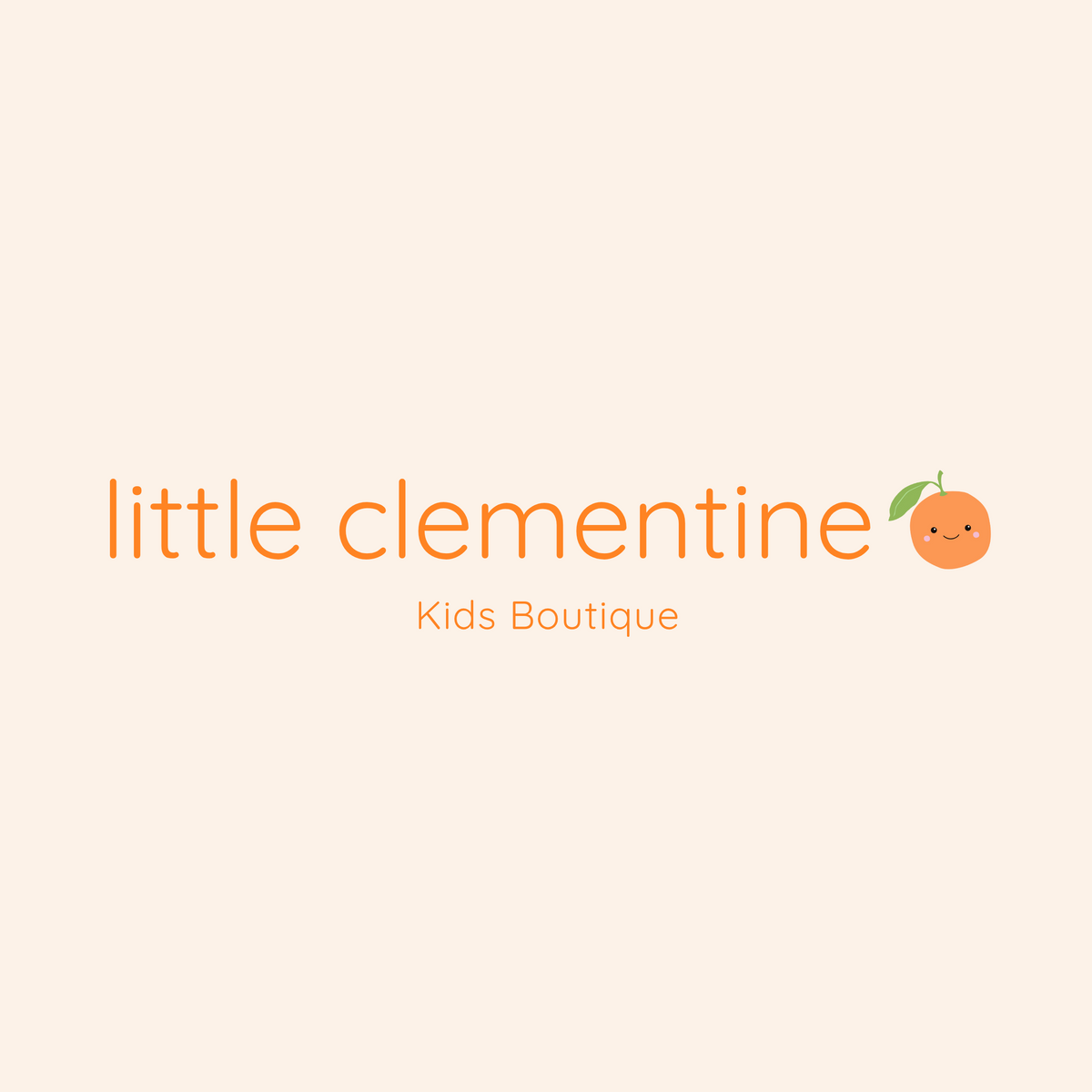 Little Clementine Kids Boutique Logo with little clementine on it